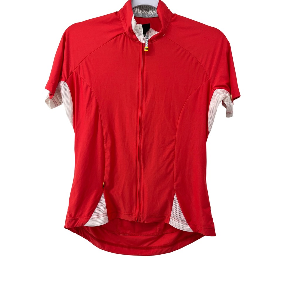 Mavic Red SleekWick ST Airmesh Full Zip Cycling Jersey Mens Medium